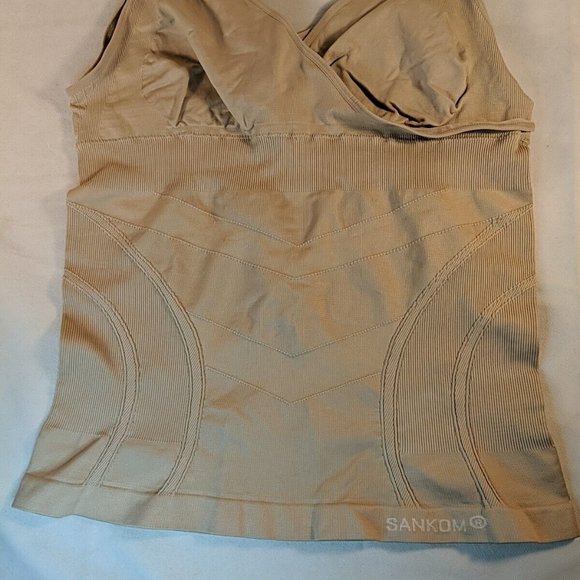 Sankom Support and Posture Bra Swiss Womens XXXL Nude Beige Skin Shaping Vest - Picture 4 of 12